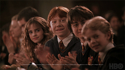 Harry Ron ed Hermione GIF