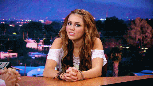 Embarassed Miley Cyrus GIF