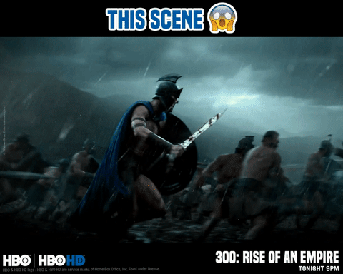 300 the rise of an empire battle scene GIF