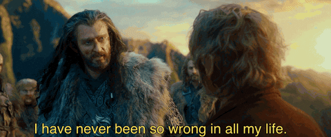 Bilbo and Thorin GIF