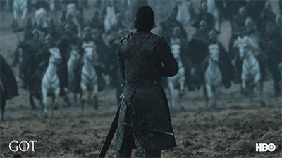 Jon Snow battle of the bastards GIF