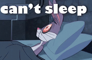 can't sleep bugs bunny GIF
