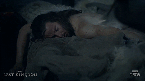 Uhtred sleeping GIF