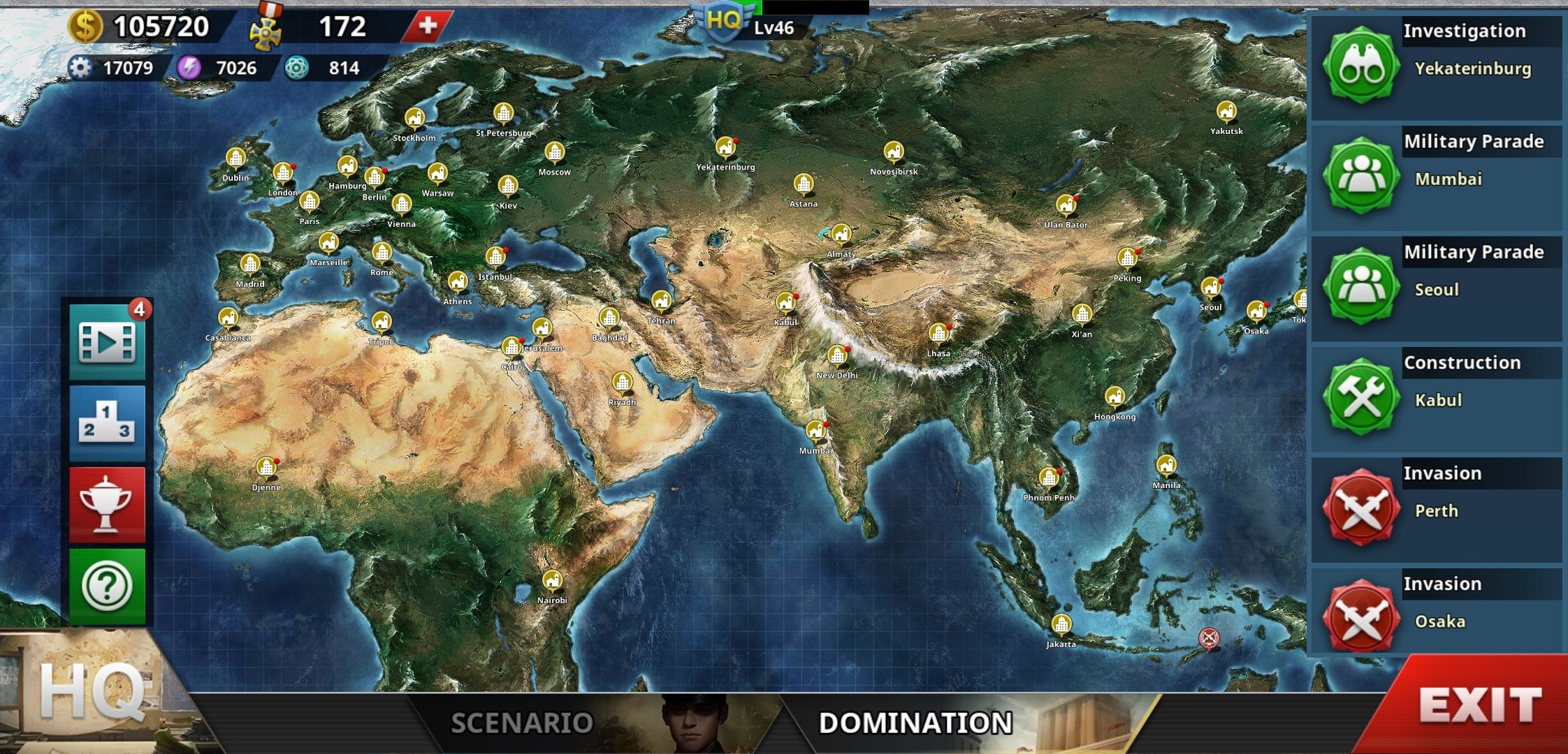 World Conqueror IV Domination Map