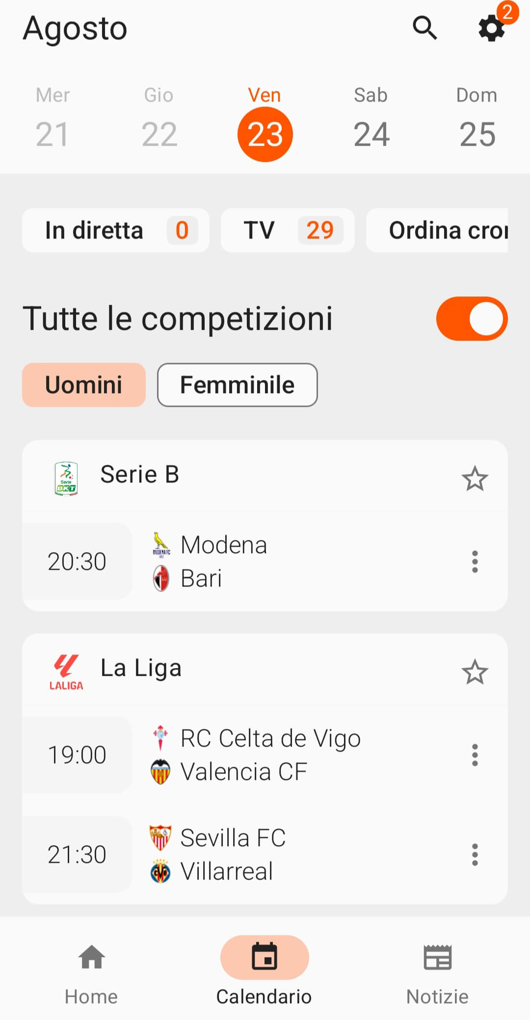 Forza Football app calcio